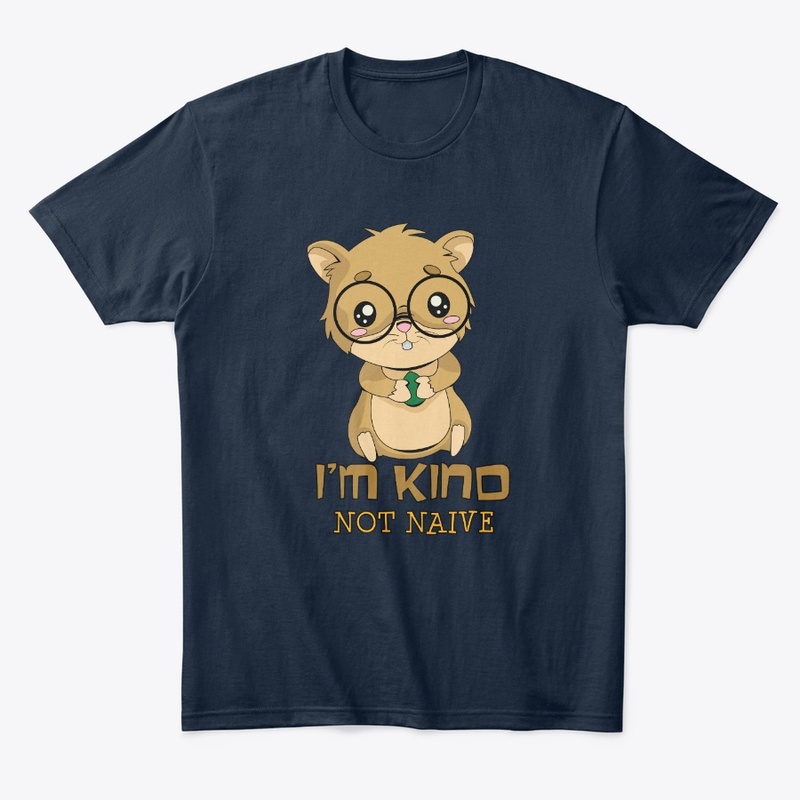 Kind Not Naive Teacher Hamster Glasses