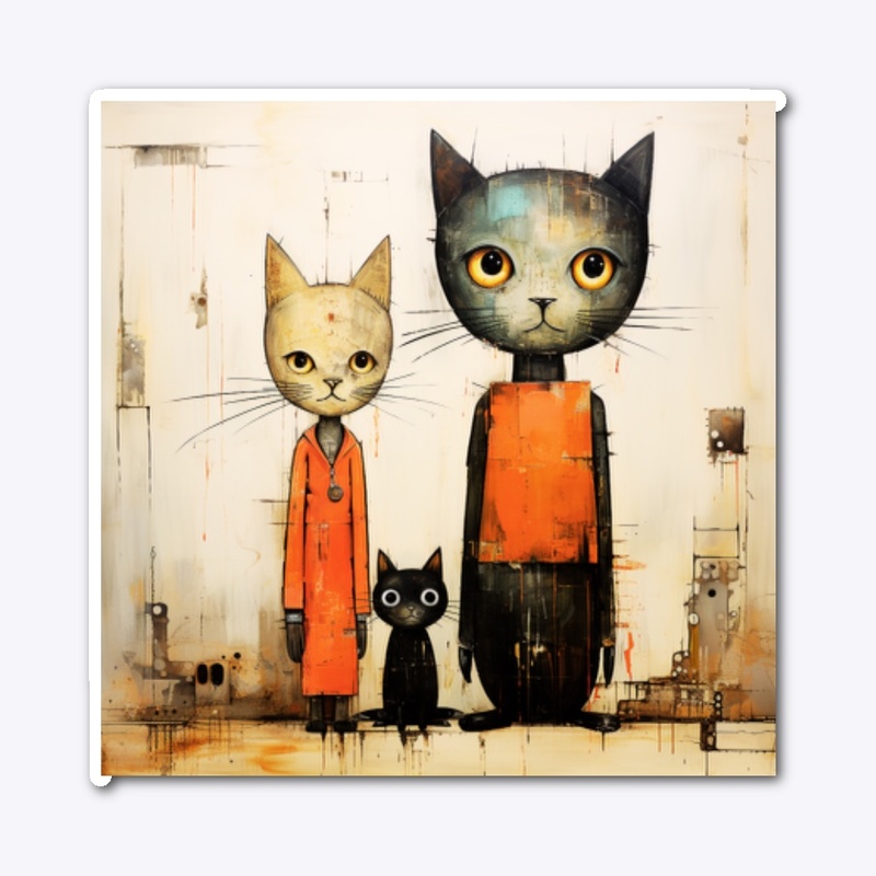 Pop Art Cat wall art, poster, canvas 