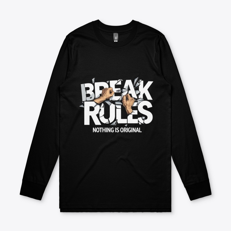 BREAK RULES – Bold Graphic Rebel Design 