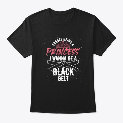 Karate Princess Black T-Shirt Front