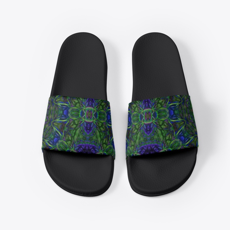 Blue Green Ribbon Kaleidoscope
