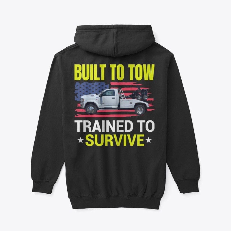 Built to Tow Front Print Hoodie