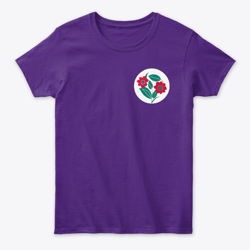 2Flowers In White Circle