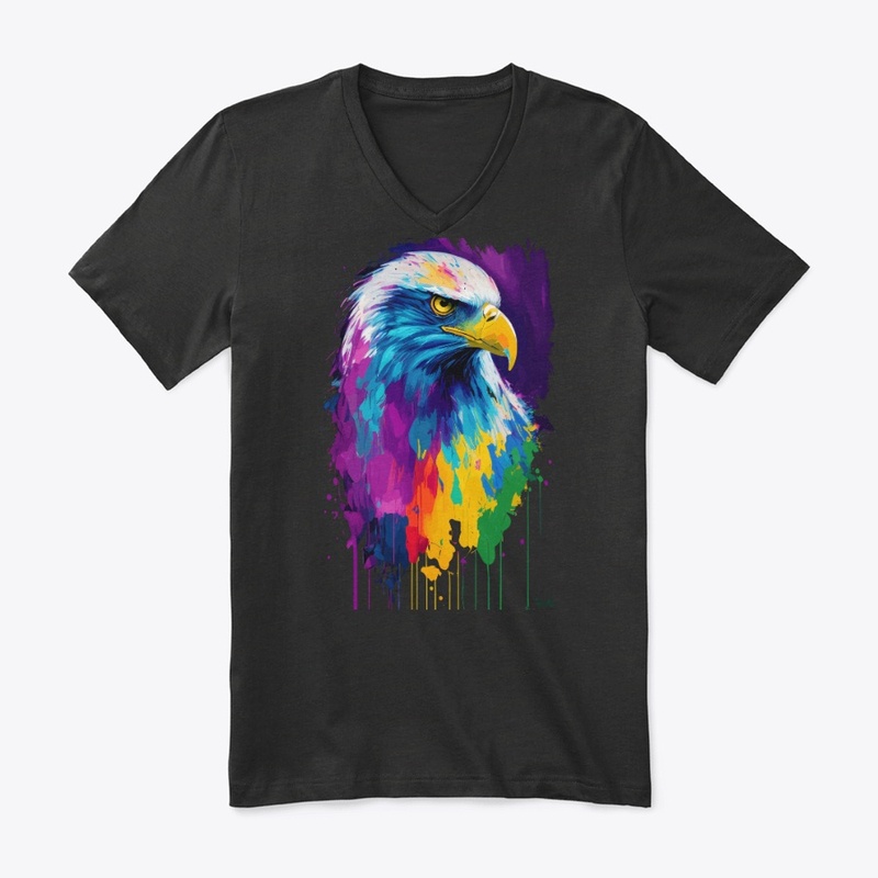 Colorful Vibrant Eagle | Rightward look