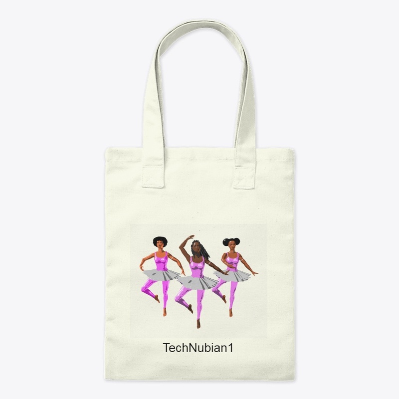 Black Ballerinas in pink - Tote Bag