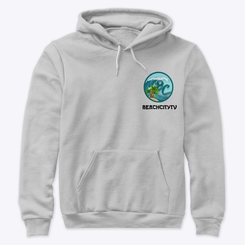 Beach City Hoodie Athletic Heather T-Shirt Front