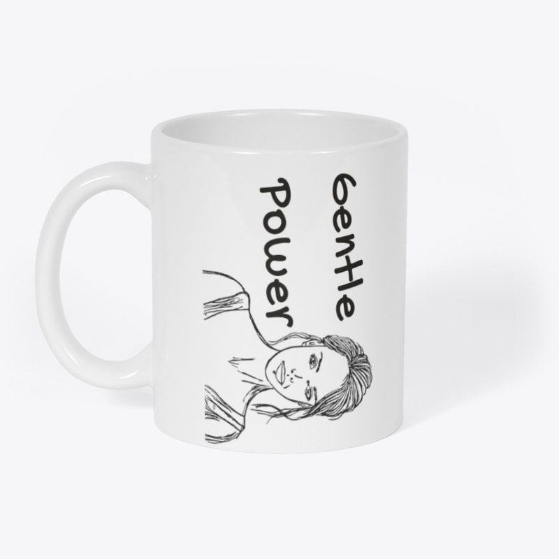 Gentle Power – Minimal Line Art Mug
