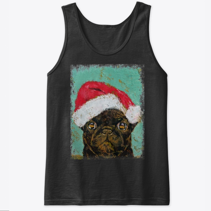 Funnyu gift Santa Pug slim fit