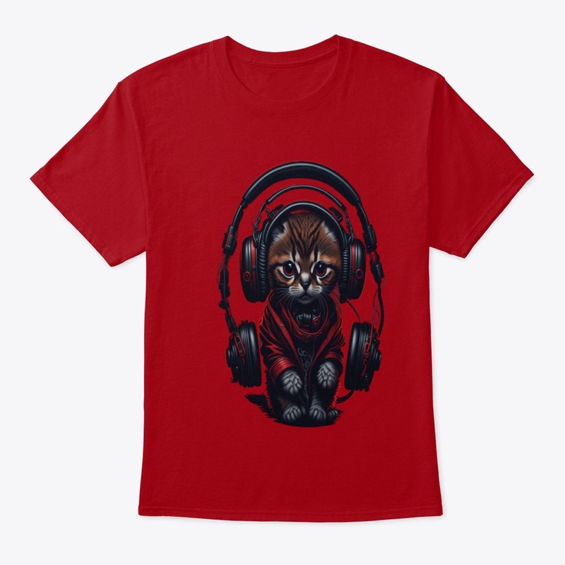 Cute dj cat 