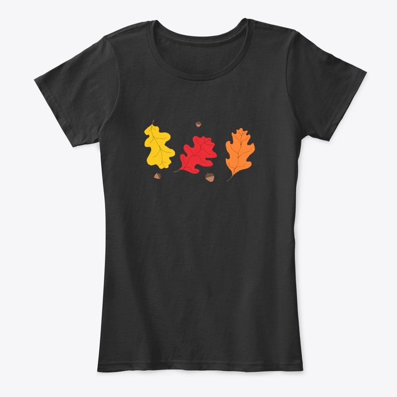 Fall's Oak Leaves and Acorns