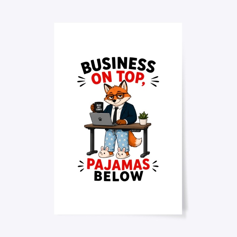 Business On Top Pajamas Below