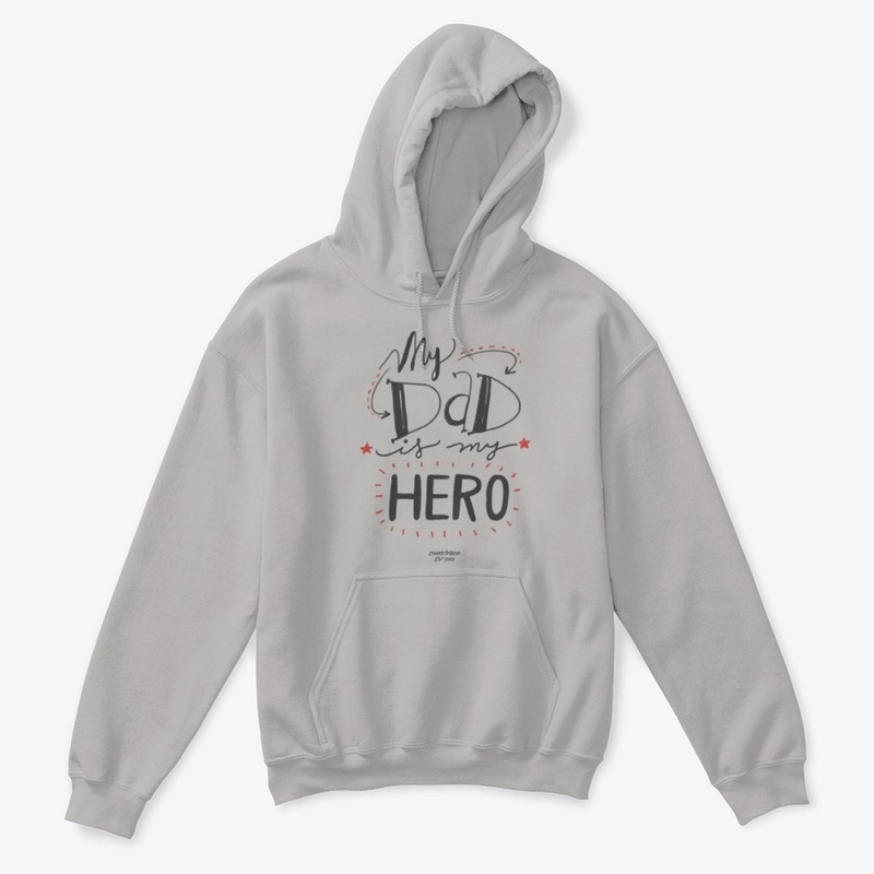 Kids Hoodie My dad's my hero