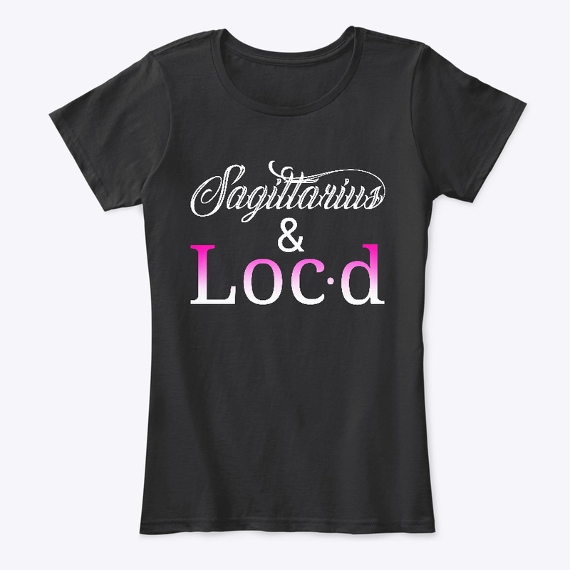 Sagittarius & loc'd zodiac tee shirt
