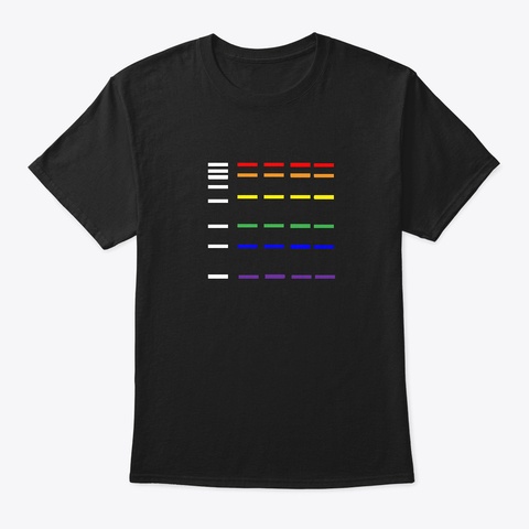 Pride Gel Run Black T-Shirt Front