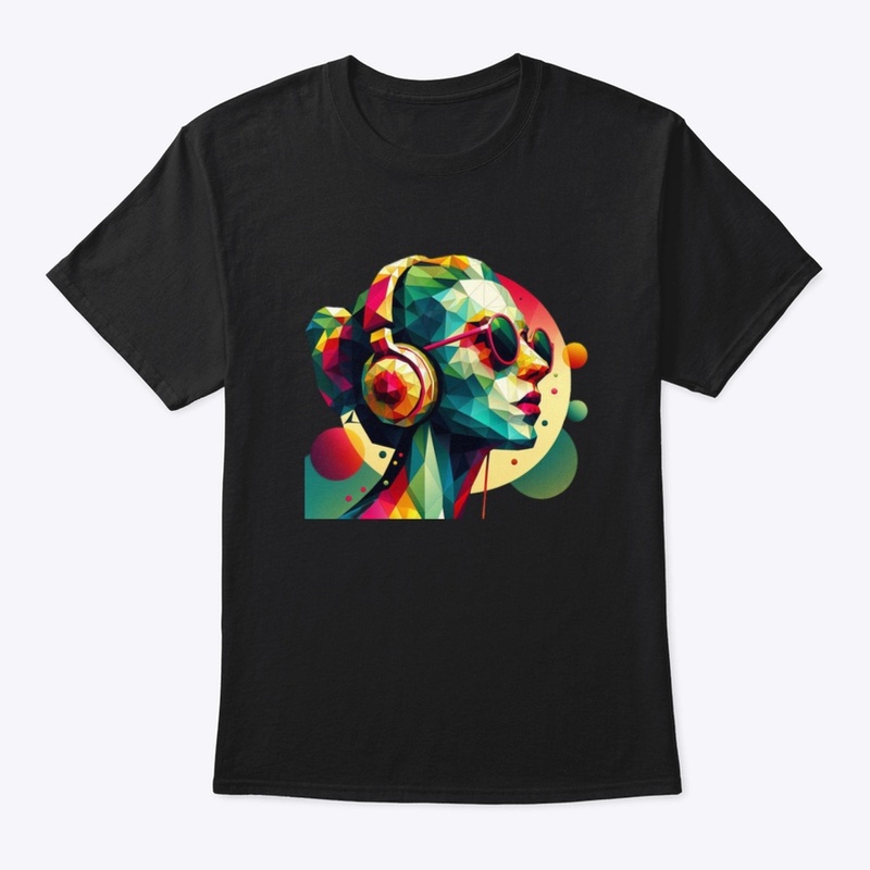 Girl with headphones