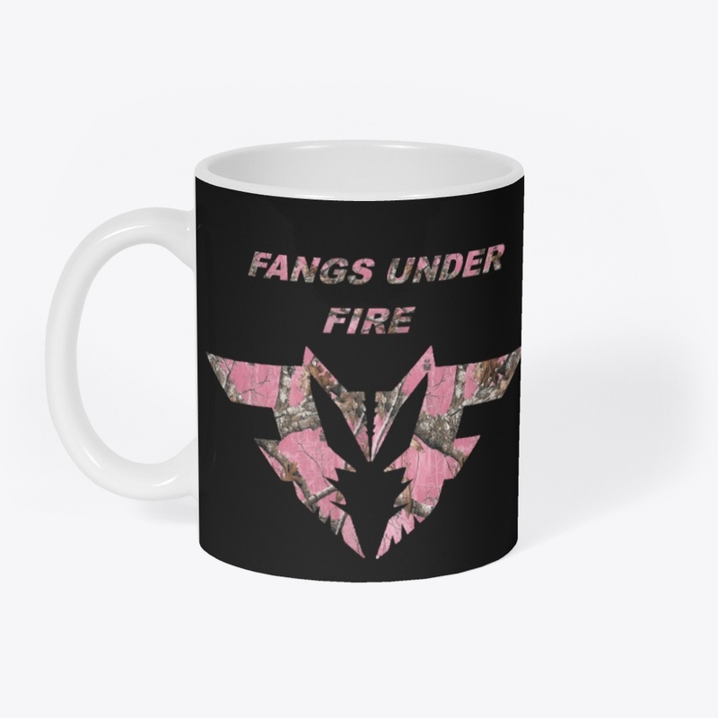 FANGS UNDER FIRE PINK CAMO LOGO MERCH