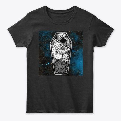 ¿Astronauta En El Espacio? Black Camiseta Front