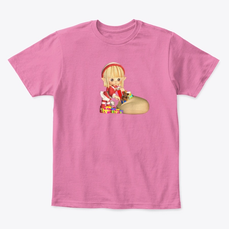 Funny cute girl Christmas t-shirt