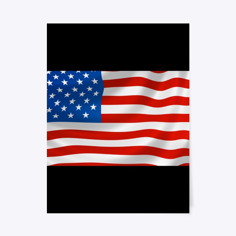 Beautiful American Flag Tee Tshirt