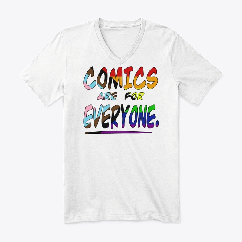 Progress Pride "Comics are for Everyone"