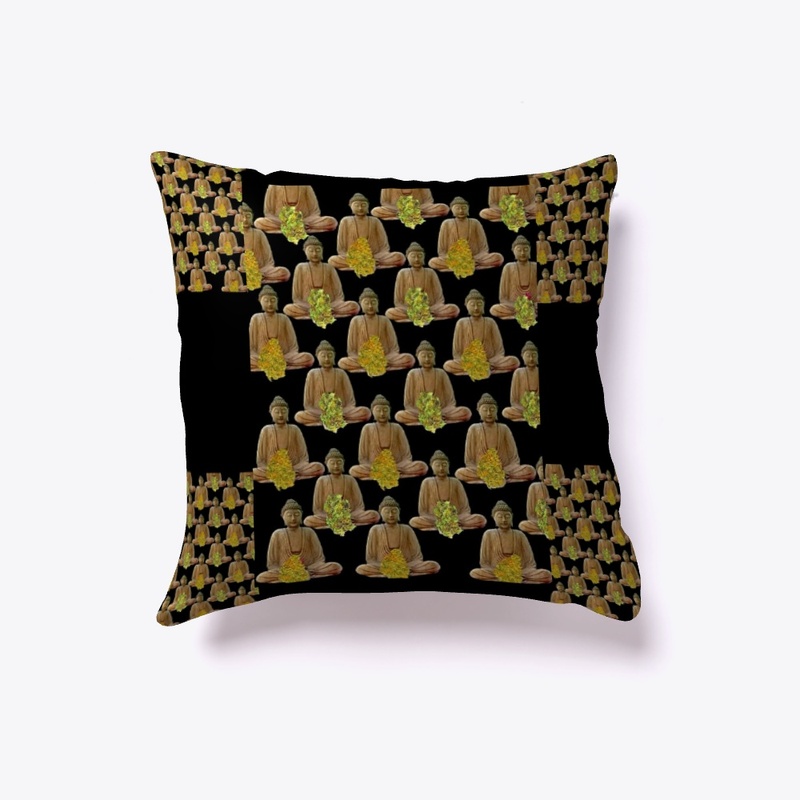 Bud Is Meditation Budism Pillow