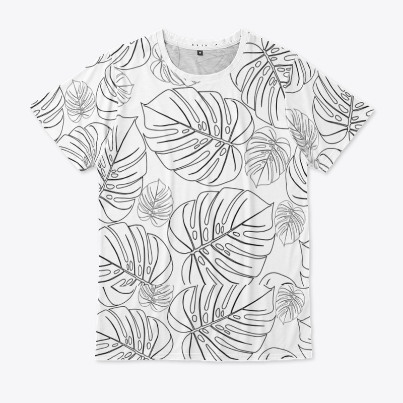 tropical leaf summer T-shirt