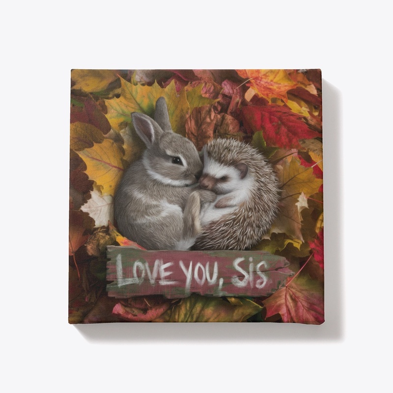 Love You, Sis - Cozy Animal Art