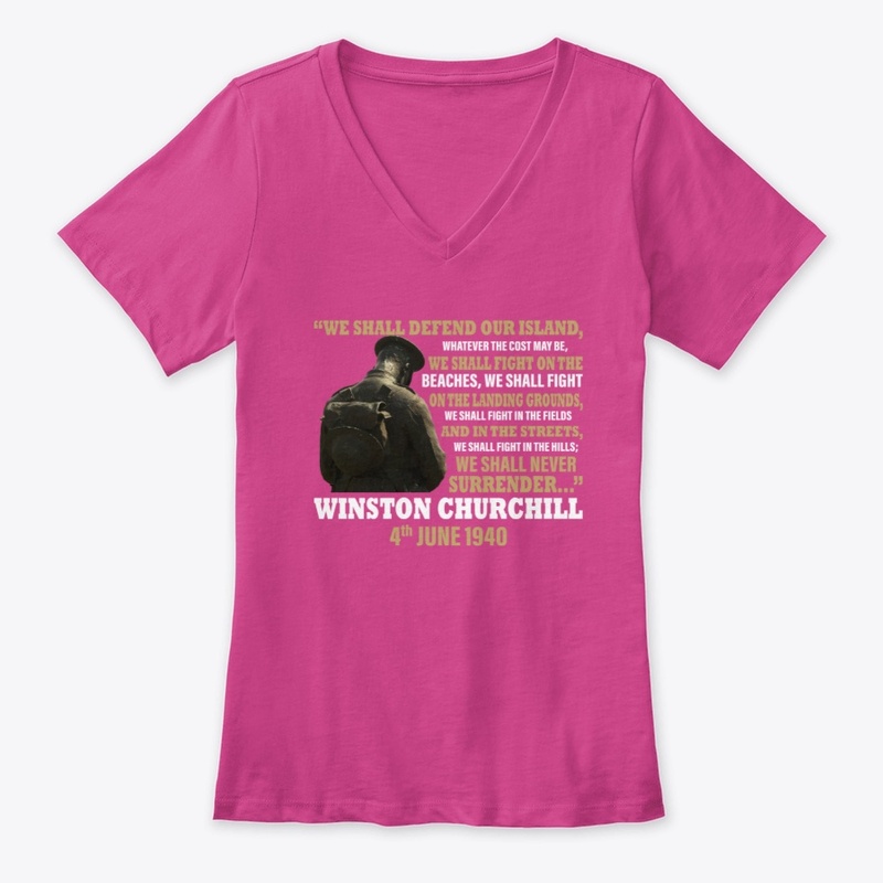 Winston Churchill Never Surrender Tee