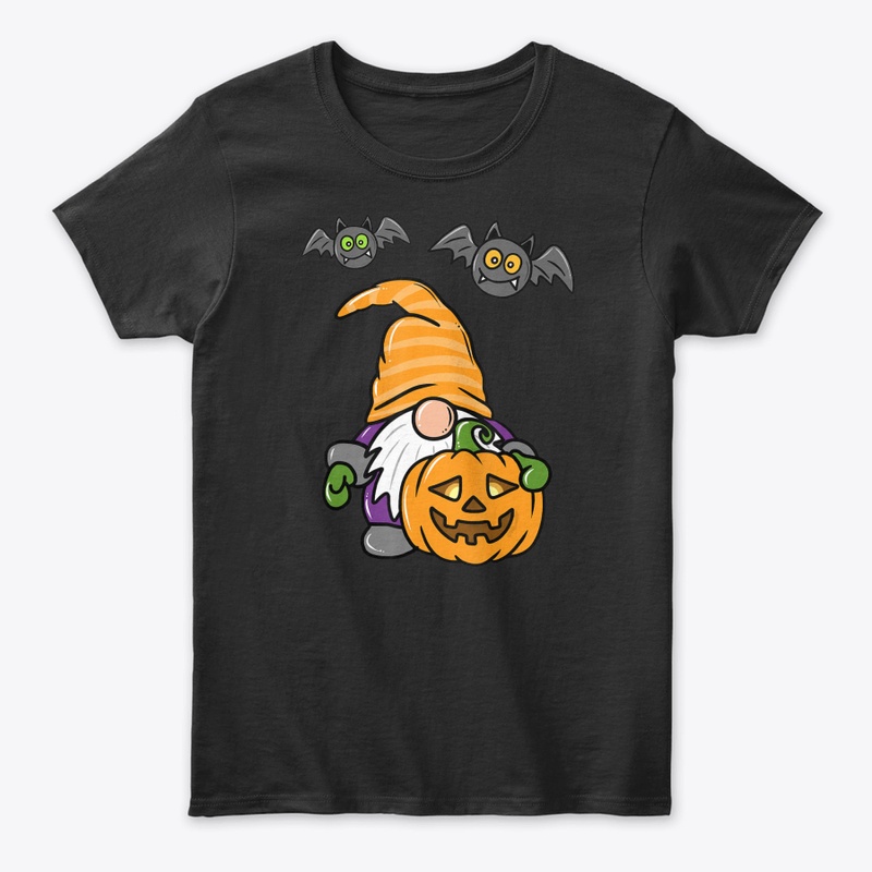 Gnome Pumpkin Funny Bat Jack O Lantern H