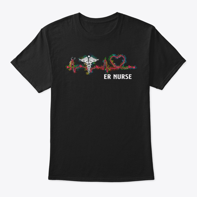Awesome ER Nurse Flame Heartbeat