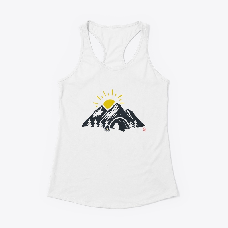 Mountain with sun