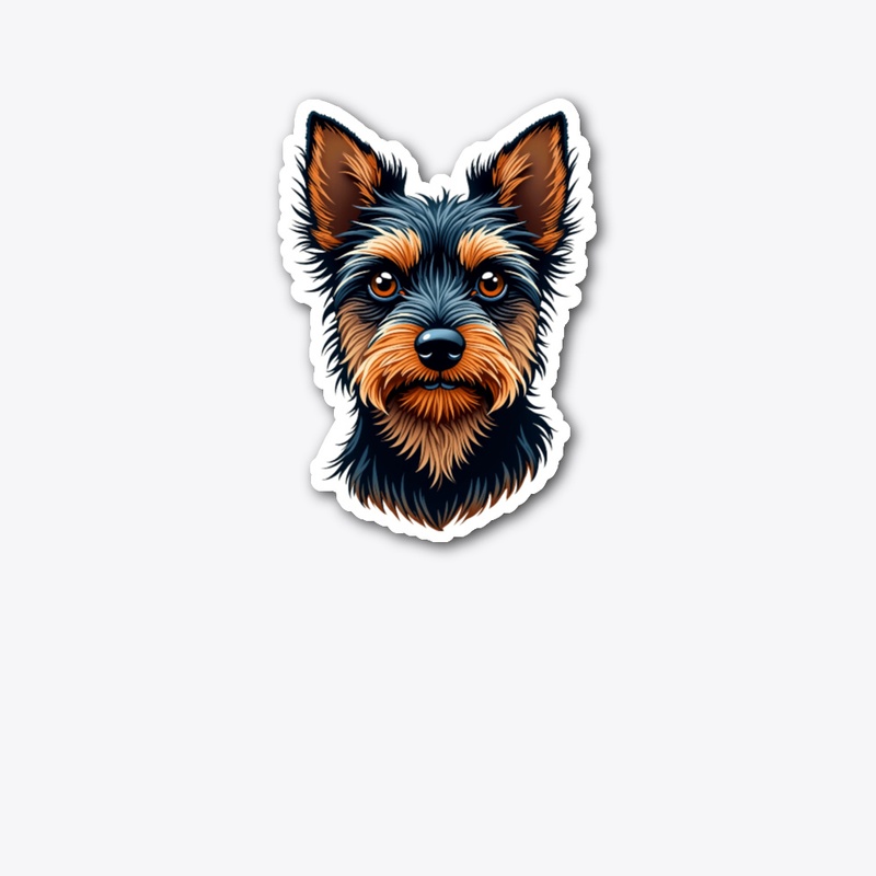 Beautiful Yorkshire Terrier Illustration