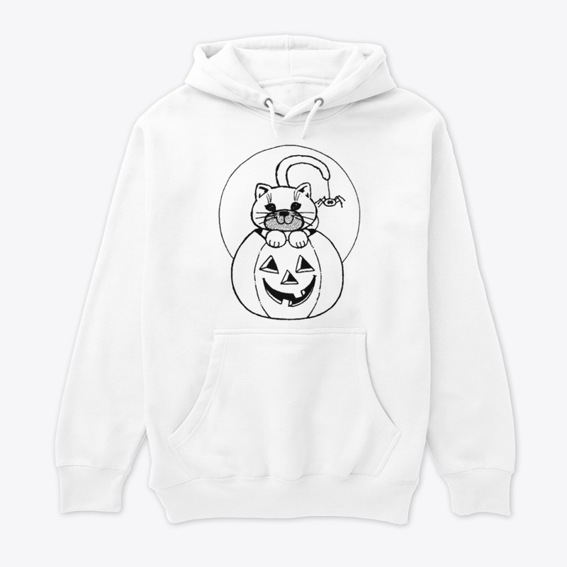 "Halloween Cat & Pumpkin Coloring Fun"