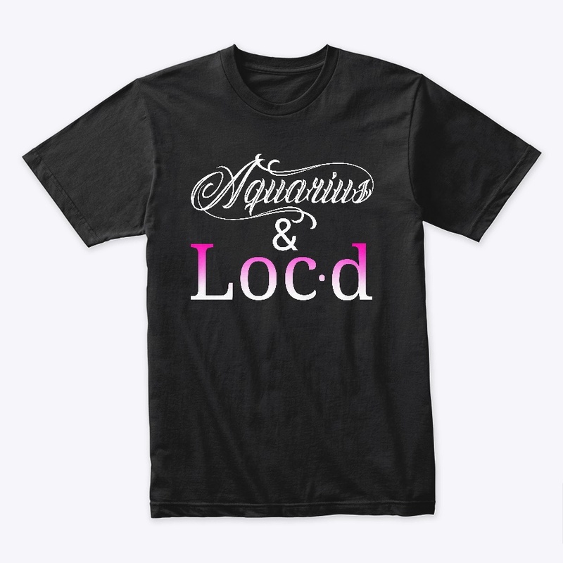 Aquarius & loc'd zodiac tee shirt