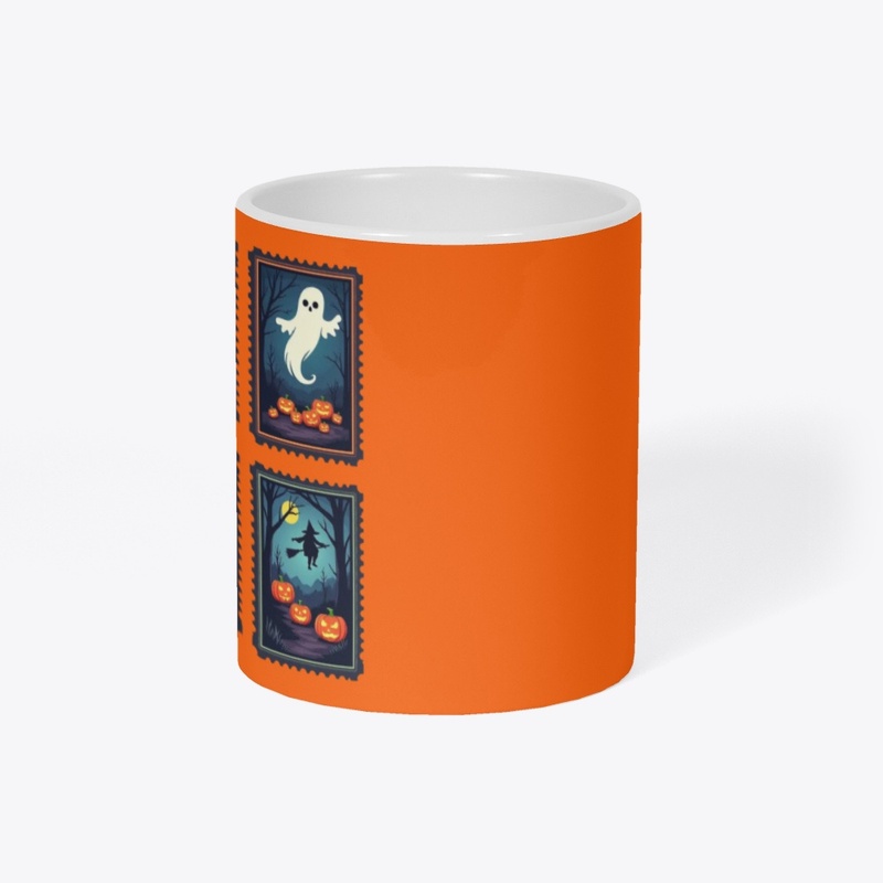 Spooky Stamps Retro Halloween Tee