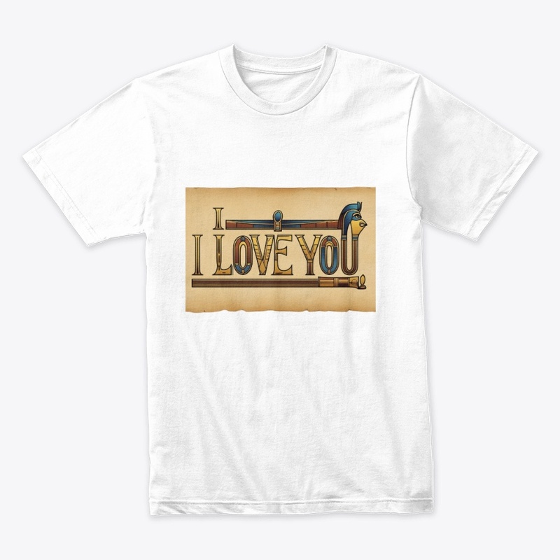  t shirt i love you