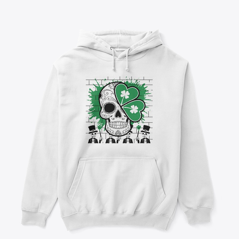 Skulls with St. Patrick's Day symbols