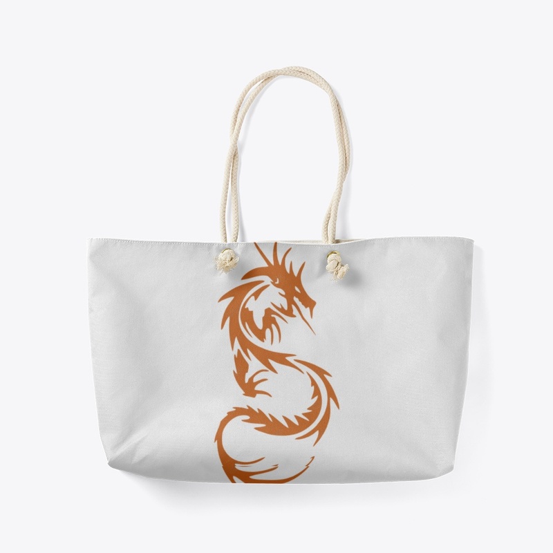 Orange dragon design