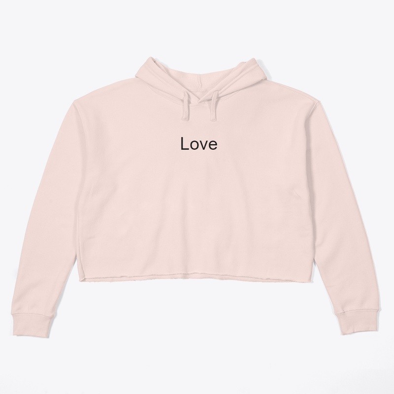 Love is magic. Crop Hoodie