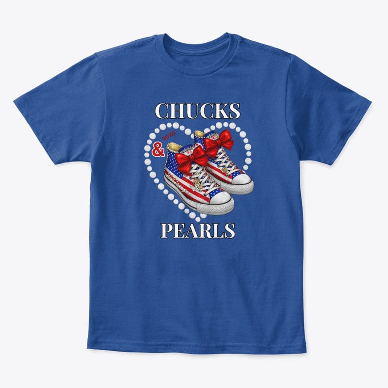 USA Flag 2025 Chucks And Pearls