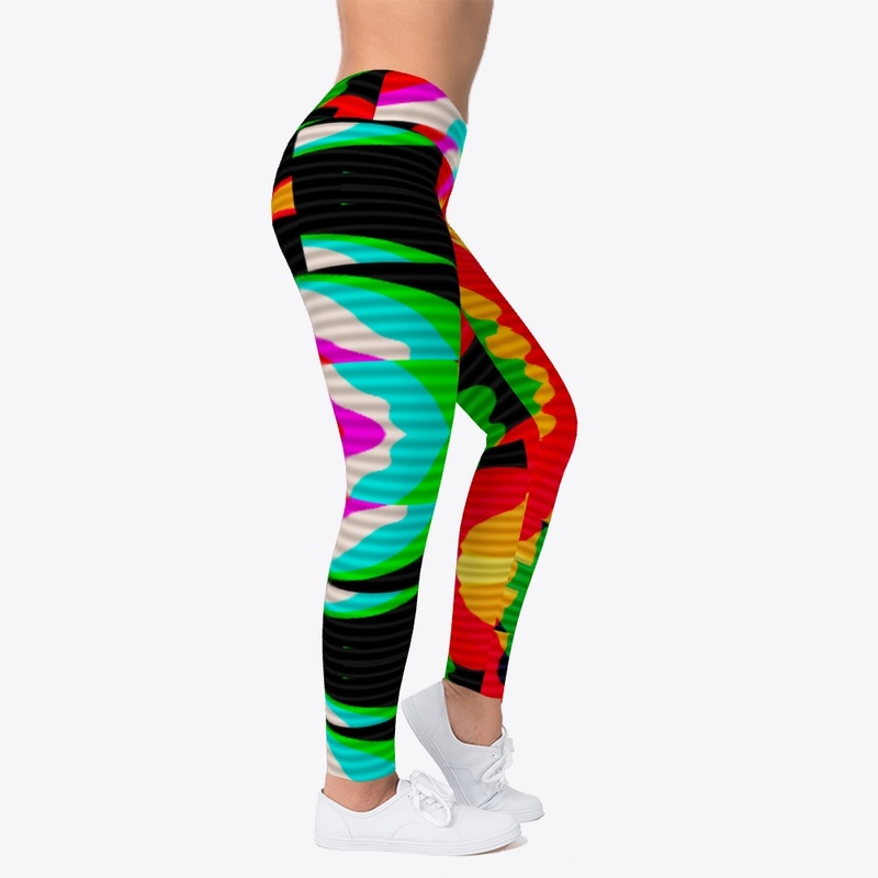 Multicolor Glitch Geometric Patter