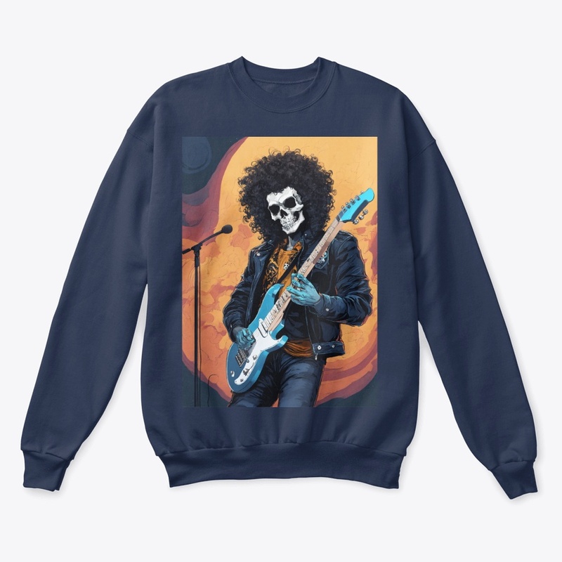 Rock anthem skull tee