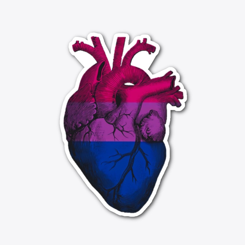 Bisexual Pride Anatomical Heart