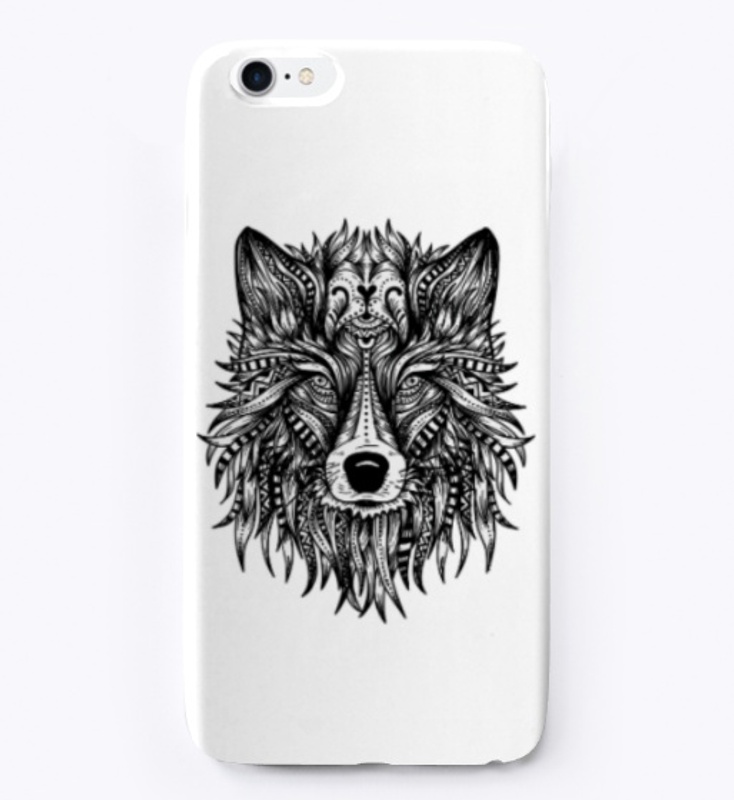 Mandala Style Coolest Tribal Wolf
