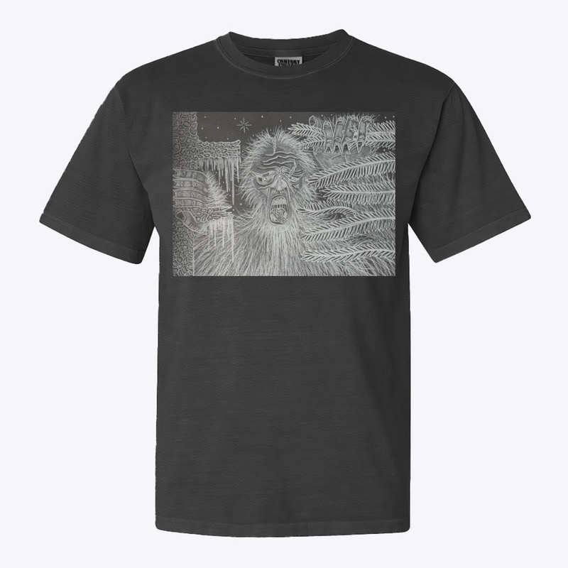 Snarling Bigfoot in the Pines