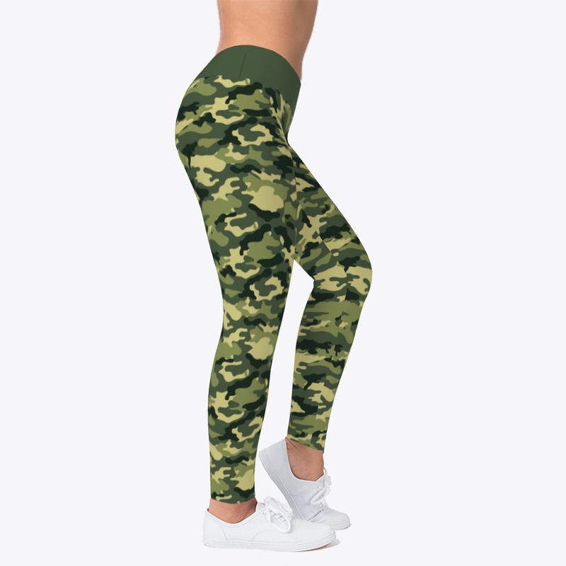 Green camouflage texture
