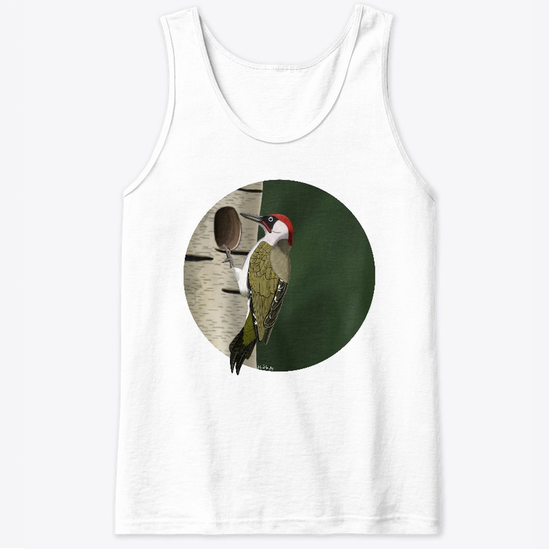 jz.birds Green Woodpecker Bird Design
