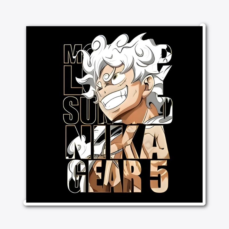 luffy gear five designed products