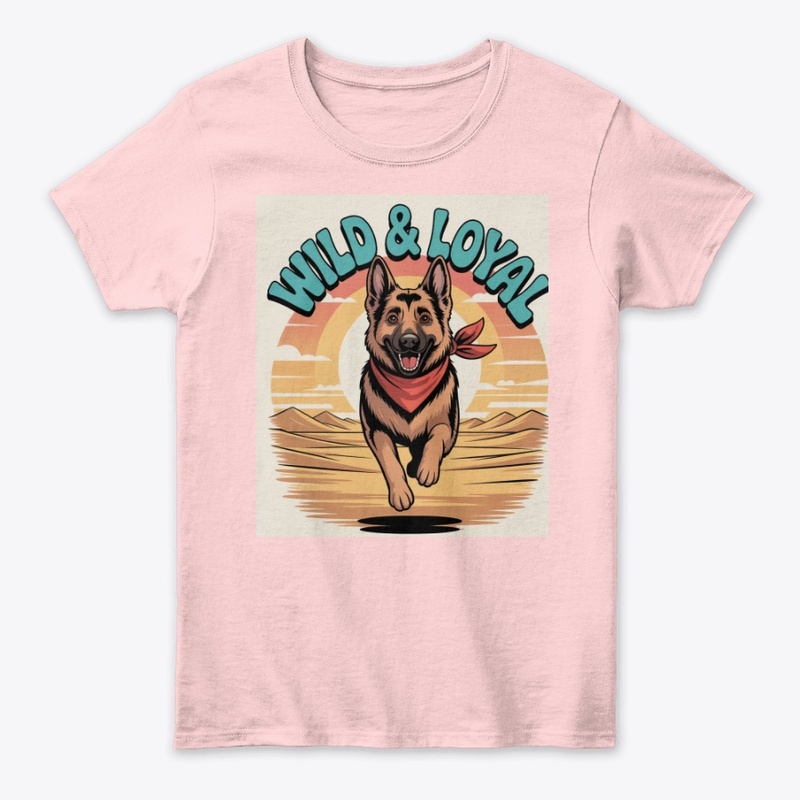  Retro 70s German Shepherd Tee