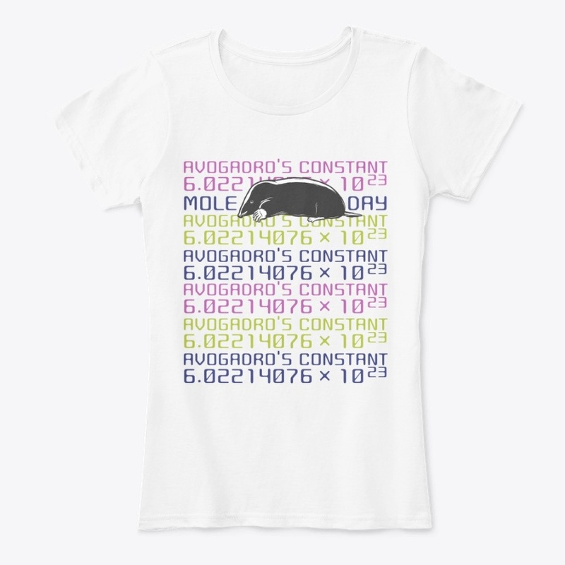 Avogadro's Number, Mole Day tshirt